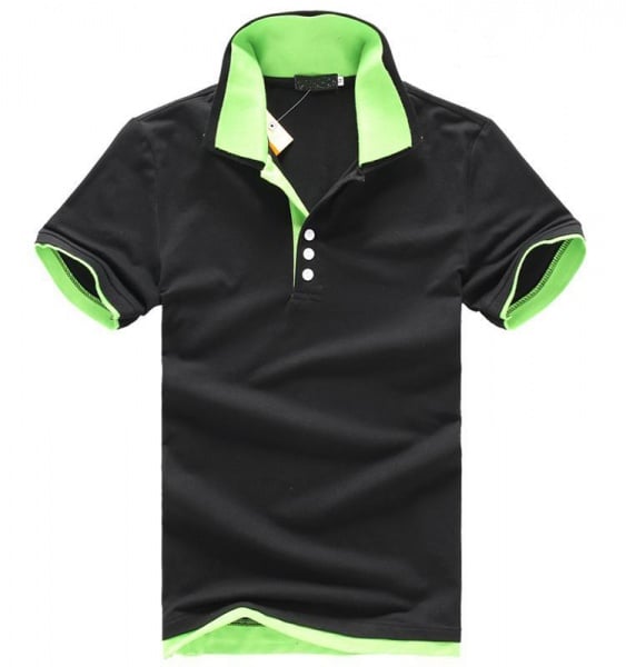 dri fit two color golf polo shirt