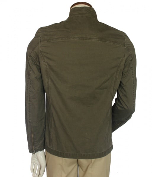 Stylish Mens Blackout Lightweight Bomber Jacket Slim Fit Army green Jacket without Hood jacket