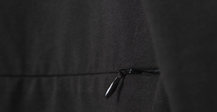 hidden zipper of men spliced hoodie