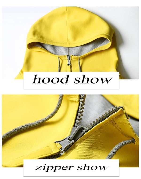 yellow hoodies