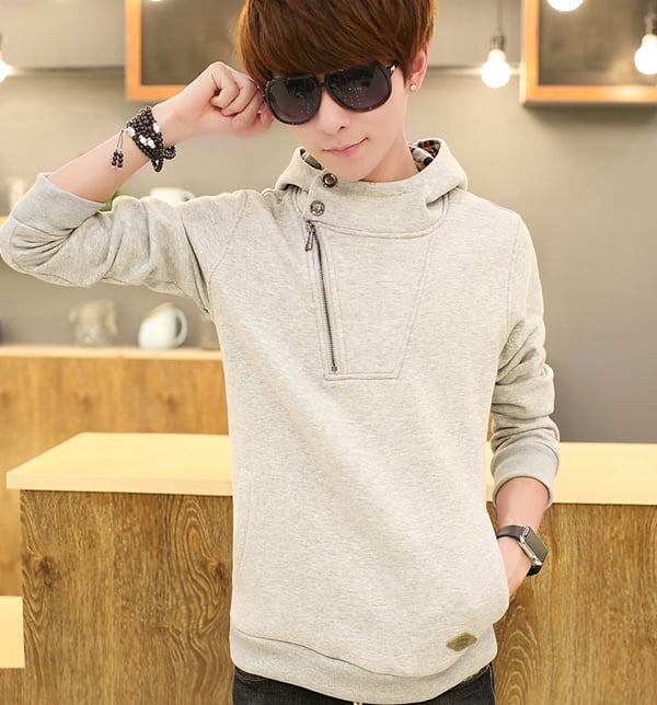 pullover blank 60% cotton 40% polyester cool hoodies for men GK130H