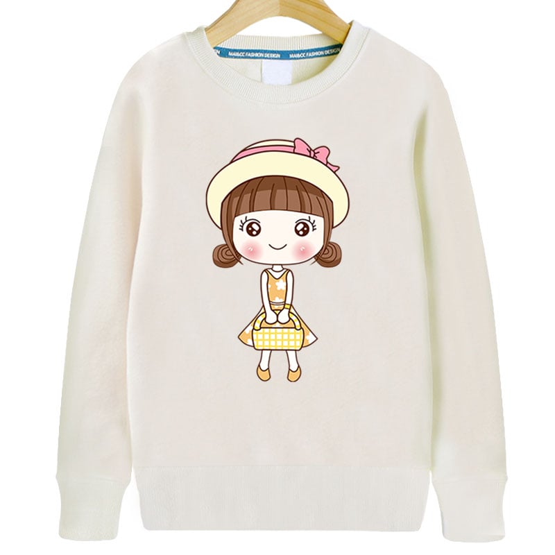 children long sleeve digital printing crew neck sweatshirts