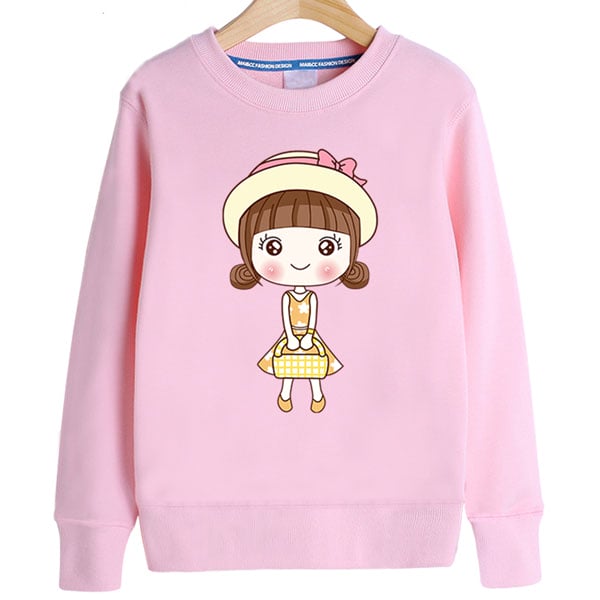 children long sleeve digital printing crew neck sweatshirts