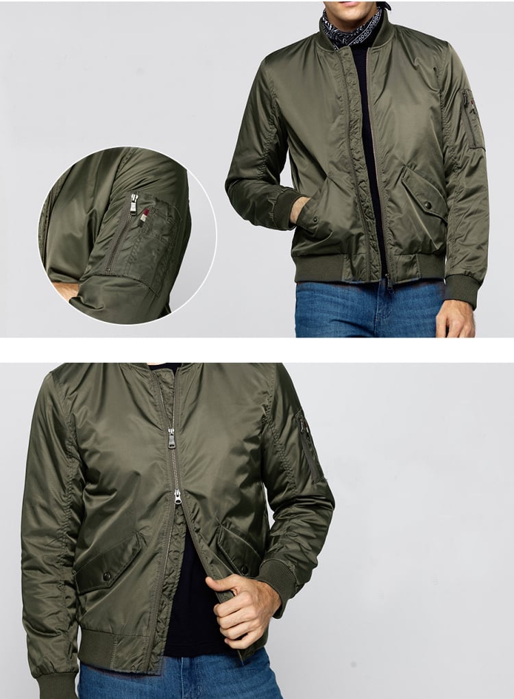 men flight jacket