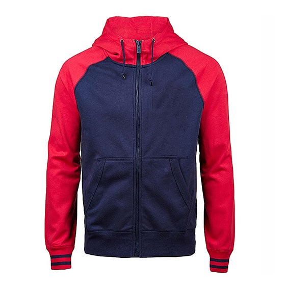 Long sleeve contrast color men hoodies