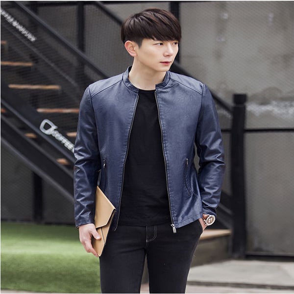 Fashion PU quick dry new design leisure jacket for men