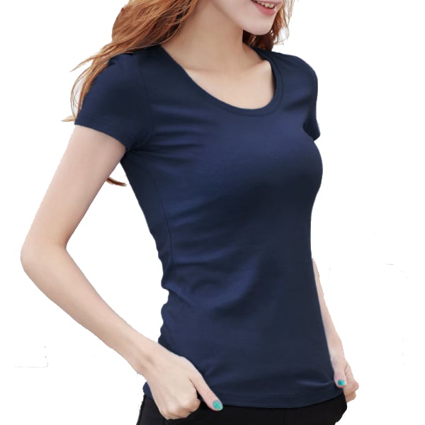 Women short sleeve plain t shirts wholesale