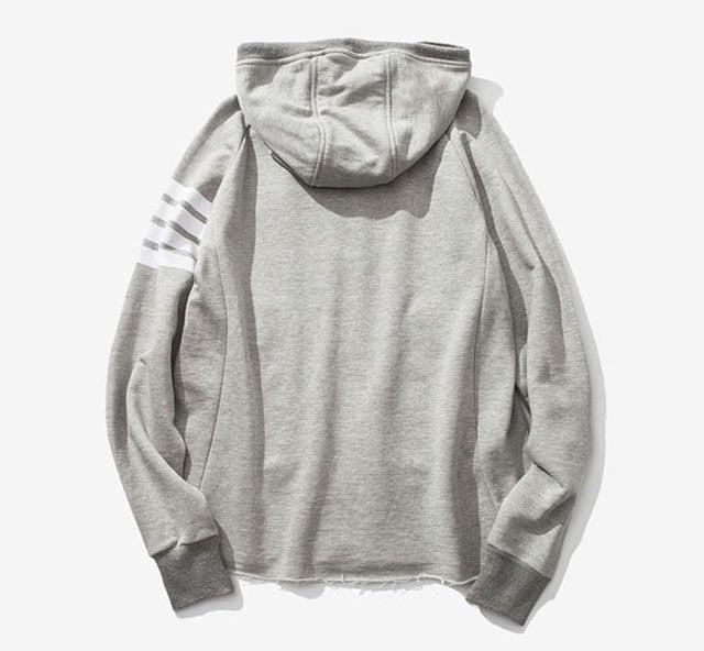 Blank Men Gray Hoodies Wholesale