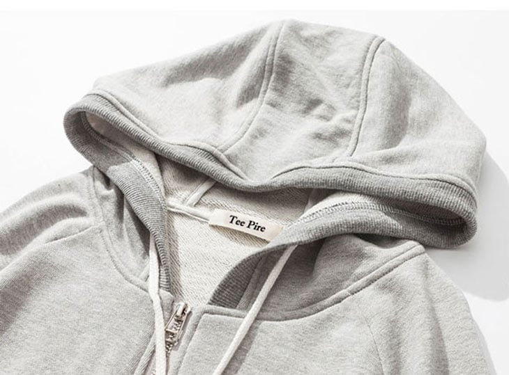 Blank Men Gray Hoodies Wholesale