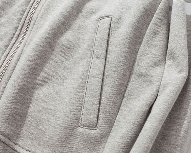 Blank Men Gray Hoodies Wholesale