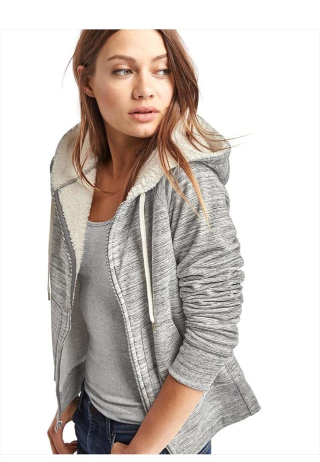 full zipper hooded slim fit customized white girls hoodies