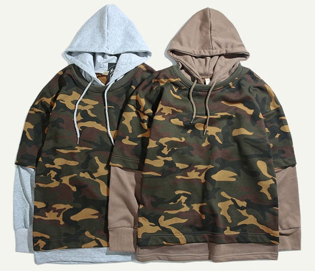 New Style Men's Cotton Sport Camo Hoodie