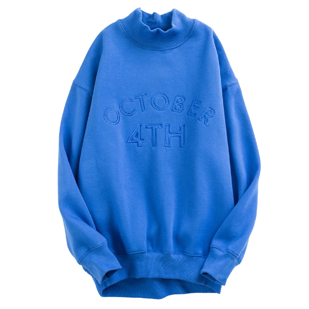 long sleeve women custom embroidered wholesale cvc sweatshirt (2)