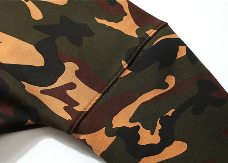 China Manufacturer wholesale personalized Crew Neck Camo hoodies