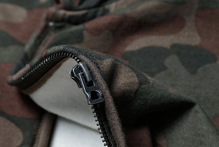 Hot Sale Fashion Style Mens Full Zipper Military Hoodies 