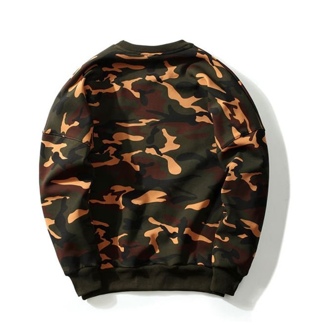 China Manufacturer wholesale personalized Crew Neck Camo hoodies