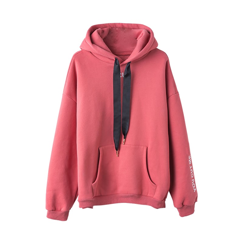 280 GSM CVC 80/20 Silk Screen Printing Hooded Sweatshirt Women Hoody