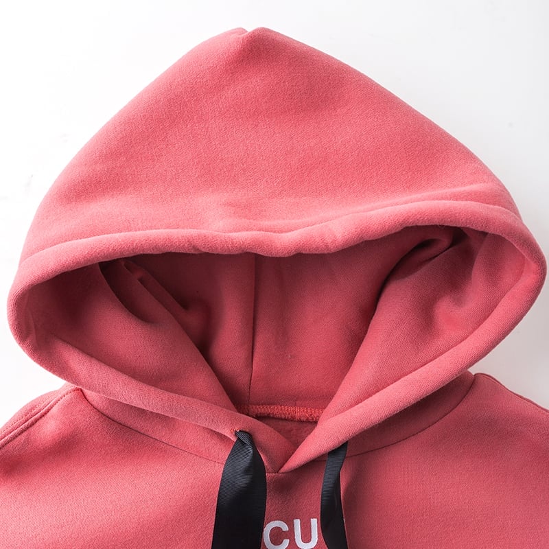 280 GSM CVC 80/20 Silk Screen Printing Hooded Sweatshirt Women Hoody