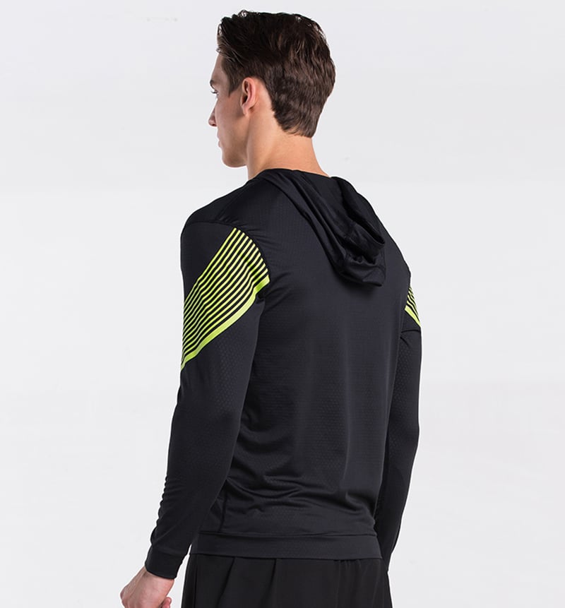 Black Men sport wear with sleeve various lines