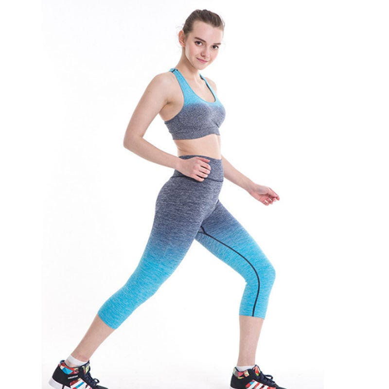 hypercolour capri grey yoga pants for women