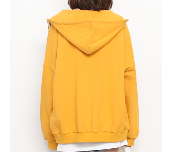 Wholesale Supplier Custom Women Oversize Zip Up Sweatshirts
