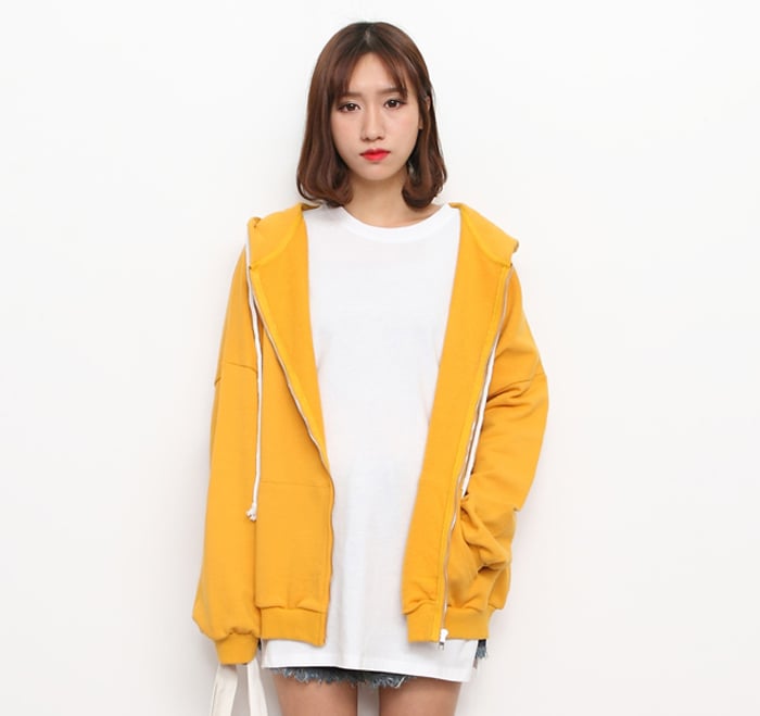 Wholesale Supplier Custom Women Oversize Zip Up Sweatshirts