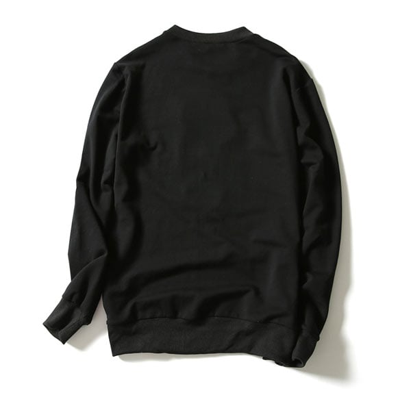 Hot Selling Men Black Embroidery Logo Sweatshirts