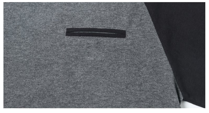 Mens Two Tone French Terry Crew Neck Sweatshirts 
