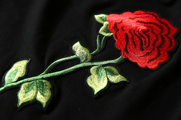 Hot Selling Men Black Embroidery Logo Sweatshirts