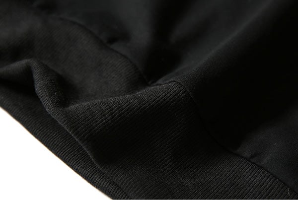 Hot Selling Men Black Embroidery Logo Sweatshirts