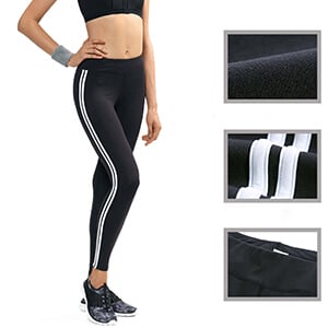 China Manufacturer OEM Service MID Waist Piping Casual Ladies Pants