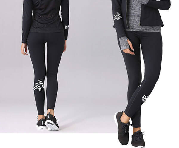 92% cotton 8% spandex 280gsm rubber printing ladies yoga wear for sports