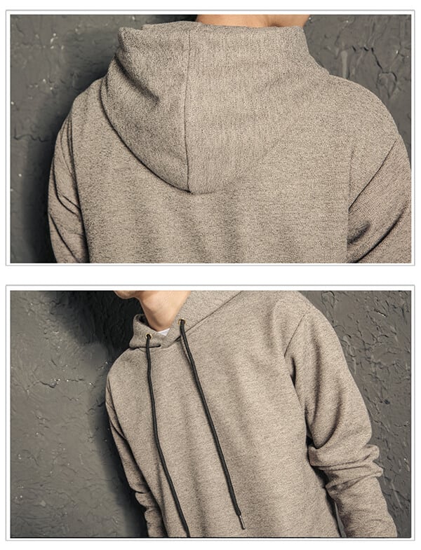 grey mens hoodie
