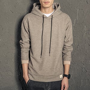 men's grey/black hooded sweatshirt & hoodie for men