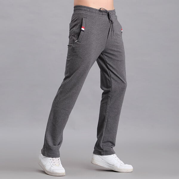  comfortable 100% cotton embroidered men sweatpants joggers