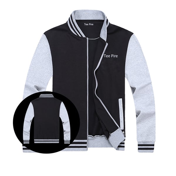 Full zipper men embroidery baseball jacket TP-J-01