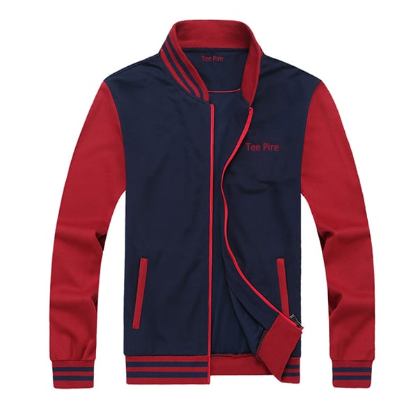 Full zipper men embroidery baseball jacket TP-J-01