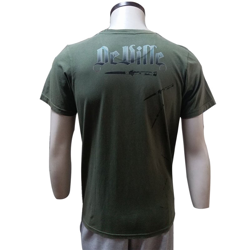 customized short sleeve discharge printing washed t shirt for men