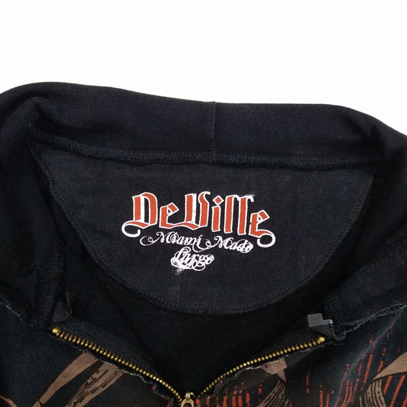 Premium Quality OEM Custom Zipper Discharge Printing Hoodie for Men