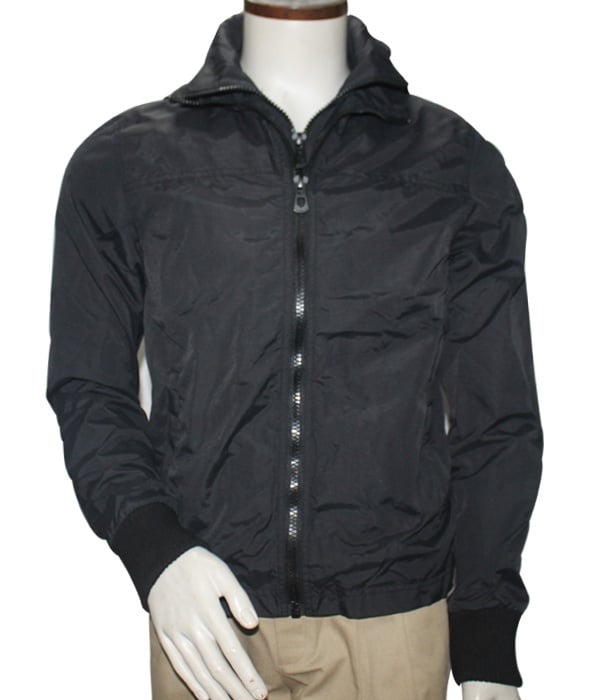 Promotional long sleeve black waterproof winter jacket