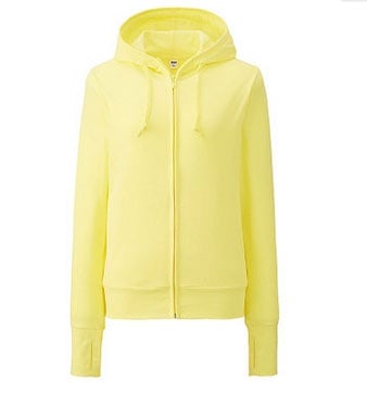 Custom Plain Slim Fit Full Zip Up Women Hoodie