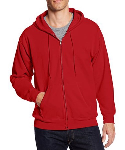 Custom Mens Full_Zip Fleece Blank Hoodie