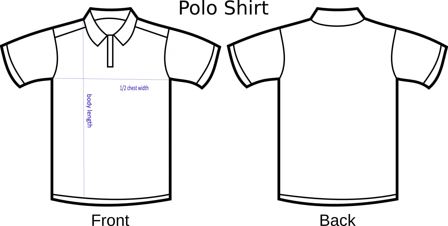 size measurement pique polo