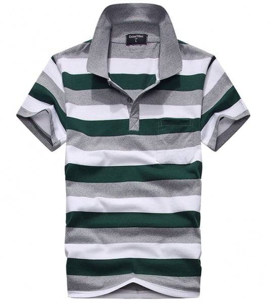 New Fashion Striped Bulk Men Polo Shirt