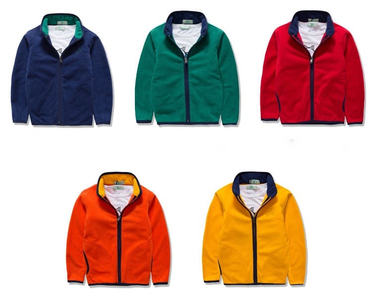 children 100% polyester fleece custom made hoodies