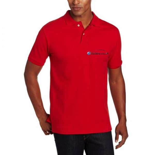 Mens Solid Polo Shirt With Small embroidered Logo