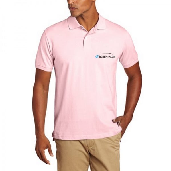 Mens Solid Polo Shirt With Small embroidered Logo