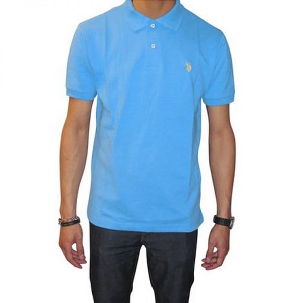 Mens Solid Polo Shirt With Small embroidered Logo