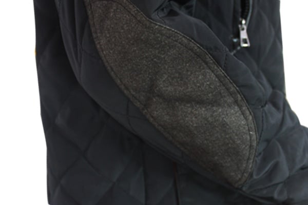 applique design of black jacket