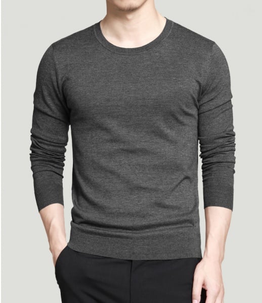 Premium quality fashional long sleeve black t shirt